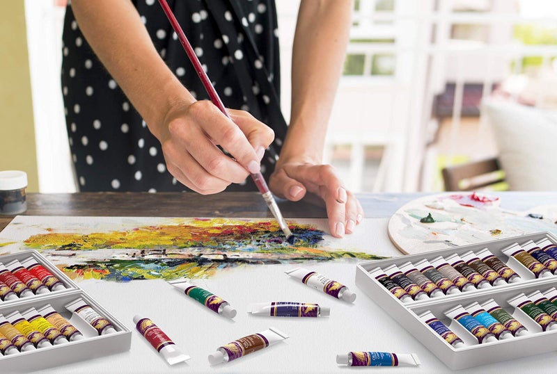 MyArtscape Artist Paint Oil Paint Set - 12ml x 48 Tubes Art Paints - Lightfast - Heavy Body Oil Painting Supplies for Adult Paint Set and oil painting for beginners - Image 5